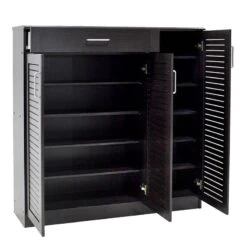 Παπουτσοθήκη-ντουλάπι SANTE Pakoworld 30 ζεύγων χρώμα Wenge 120x37x123εκ -Vougioukas 17714 papoitsothiki ntoilapi sante pakoworld 30 zeigon chroma wenge 120 37 123ek 2