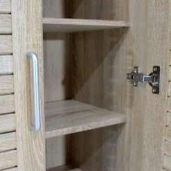 Παπουτσοθήκη-ντουλάπα SANTE Pakoworld 21 ζεύγων χρώμα Sonoma 60x37x183εκ -Vougioukas 17715 papoitsothiki ntoilapa sante pakoworld 21 zeigon chroma sonoma 60 37 183ek 3