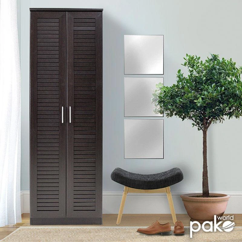 Παπουτσοθήκη-ντουλάπα SANTE Pakoworld 21 ζεύγων χρώμα Wenge 60x37x183εκ 2 Παπουτσοθήκη-ντουλάπα SANTE Pakoworld 21 ζεύγων χρώμα Wenge 60x37x183εκ - Image 2