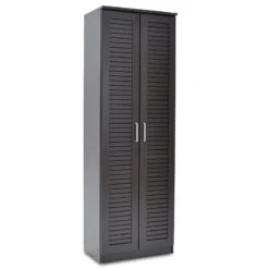 Παπουτσοθήκη-ντουλάπα SANTE Pakoworld 21 ζεύγων χρώμα Wenge 60x37x183εκ