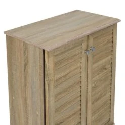 Παπουτσοθήκη-ντουλάπι SANTO Pakoworld 10 ζεύγων χρώμα Sonoma 60x34,5x91,5εκ -Vougioukas 17788 papoitsothiki ntoilapi santo pakoworld 10 zeigon chroma sonoma 60 345 915ek 6