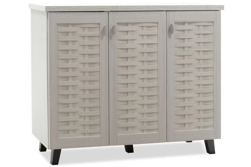 Παπουτσοθήκη-ντουλάπι MANTAM Pakoworld 16 ζεύγων χρώμα λευκό-γκρι 115,5x40x92εκ 2 Παπουτσοθήκη-ντουλάπι MANTAM Pakoworld 16 ζεύγων χρώμα λευκό-γκρι 115,5x40x92εκ - Image 2