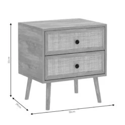 Κομοδίνο Oslo Pakoworld Sonoma 50x39x55εκ -Vougioukas 17997 komothino oslo pakoworld sonoma 50 39 55ek 3