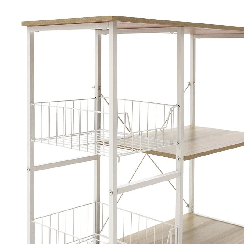 Επιδαπέδια ραφιέρα Noon Pakoworld με MDF χρώμα φυσικό-λευκό 80x34x75εκ 4 Επιδαπέδια ραφιέρα Noon Pakoworld με MDF χρώμα φυσικό-λευκό 80x34x75εκ - Image 4