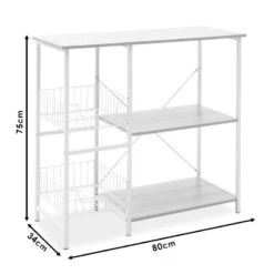 Επιδαπέδια ραφιέρα Noon Pakoworld με MDF χρώμα φυσικό-λευκό 80x34x75εκ 9 Επιδαπέδια ραφιέρα Noon Pakoworld με MDF χρώμα φυσικό-λευκό 80x34x75εκ -Vougioukas 18038 epithapethia raphiera noon pakoworld me mdf chroma phisiko leiko 80 34 75ek 4