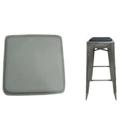 RELIX Κάθισμα για Σκαμπό, 27x27εκ Pvc Γκρι (Μαγνητικό)