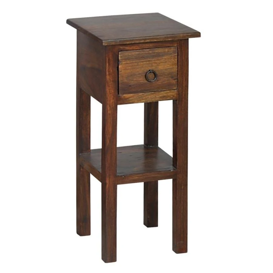 CLASSIC Stand - Τραπεζάκι Βοηθητικό H.55cm - 1 Συρτάρι, Ξύλο Sheesham Καρυδί 1 CLASSIC Stand - Τραπεζάκι Βοηθητικό H.55cm - 1 Συρτάρι, Ξύλο Sheesham Καρυδί