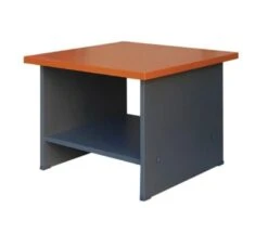 Τραπεζάκι Επισκέπτη 60x60x45εκ Απόχρωση Dark Grey - Cherry