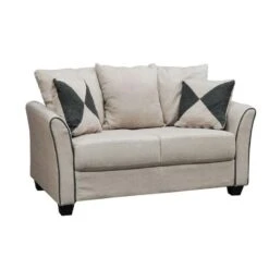 ASHLEY Καναπές Σαλονιού - Καθιστικού 2Θέσιος, 142x80x88εκ Ύφασμα Μπεζ