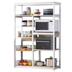 Ραφιέρα επιδαπέδια Leena Pakoworld μέταλλο λευκό-φυσικό 80x30x142εκ 5 Ραφιέρα επιδαπέδια Leena Pakoworld μέταλλο λευκό-φυσικό 80x30x142εκ -Vougioukas 18228 raphiera epithapethia leena pakoworld metallo leiko phisiko 80 30 142ek 2