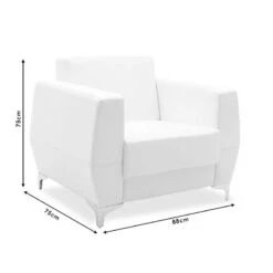 Πολυθρόνα Dermis Pakoworld Inox-τεχνόδερμα μαύρο 88x75x75εκ -Vougioukas 18234 polithrona dermis pakoworld ino technotherma mairo 88 75 75ek 6