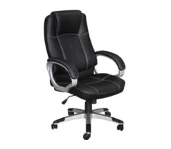 BF5450 Πολυθρόνα Γραφείου Διευθυντή, 63x70x112/122εκ Pu Μαύρο