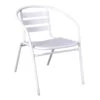 FUNKY Πολυθρόνα 54x60x73εκ Μέταλλο - Αλουμίνιο Βαφή Άσπρο