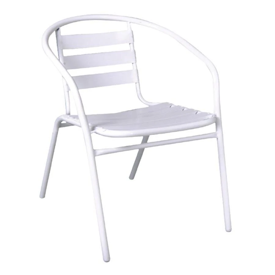 FUNKY Πολυθρόνα 54x60x73εκ Μέταλλο - Αλουμίνιο Βαφή Άσπρο 1 FUNKY Πολυθρόνα 54x60x73εκ Μέταλλο - Αλουμίνιο Βαφή Άσπρο