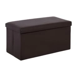ORION Σκαμπό Αποθηκευτικό - Βοηθητικό, 80x38x38εκ PU Σκούρο Καφέ