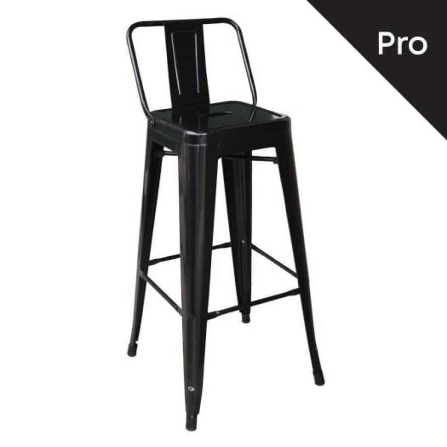 RELIX Σκαμπό Bar-Pro με Πλάτη, 43x43x76/100εκ Μέταλλο Βαφή Μαύρο 1 RELIX Σκαμπό Bar-Pro με Πλάτη, 43x43x76/100εκ Μέταλλο Βαφή Μαύρο