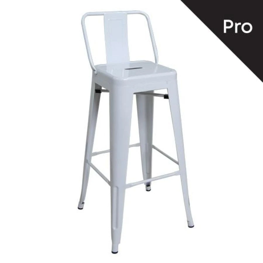 RELIX Σκαμπό Bar-Pro με Πλάτη, 43x43x76/100εκ Μέταλλο ΒαφήΆσπρο 1 RELIX Σκαμπό Bar-Pro με Πλάτη, 43x43x76/100εκ Μέταλλο ΒαφήΆσπρο