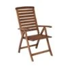 GARDEN Πολυθρόνα Βεράντας - Κήπου, 58x70x110εκ Ξύλο Ακακία, Ψηλή Πλάτη 5 Θέσεων, Πτυσσόμενη, Καρυδί