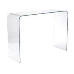 GLASSER Κονσόλα 110x35x75εκ Διάφανο Γυαλί 12mm