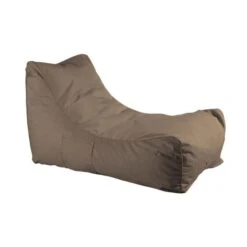 LAZY Πουφ Ανάκλιντρο 100% Αδιάβροχο, 70x106x67εκ Ύφασμα Καφέ