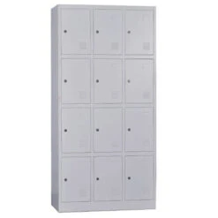 LOCKER 12 Θέσεων 90x40x185εκ Μέταλλο Βαφή Γκρι