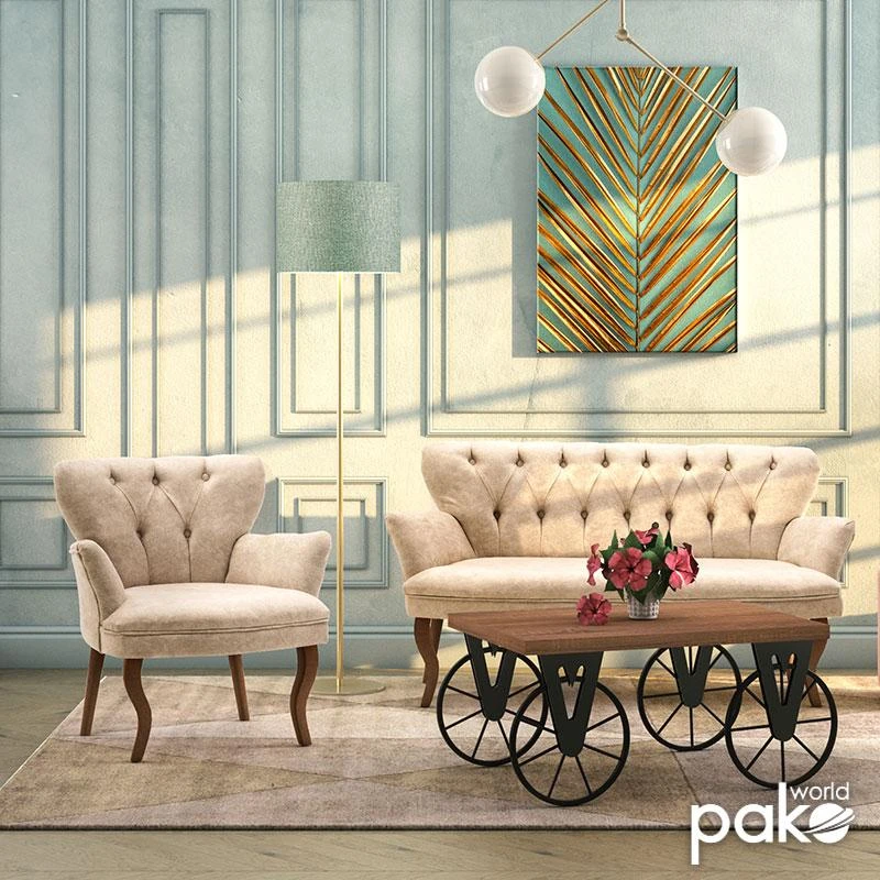 Καναπές Samara Pakoworld 2θέσιος ύφασμα μπεζ Antique 130x64x78εκ 1 Καναπές Samara Pakoworld 2θέσιος ύφασμα μπεζ Antique 130x64x78εκ