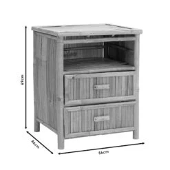 Κομοδίνο Ofra Pakoworld Bamboo φυσικό 56x46x69εκ -Vougioukas 18532 komothino ofra pakoworld bamboo phisiko 56 46 69ek 4