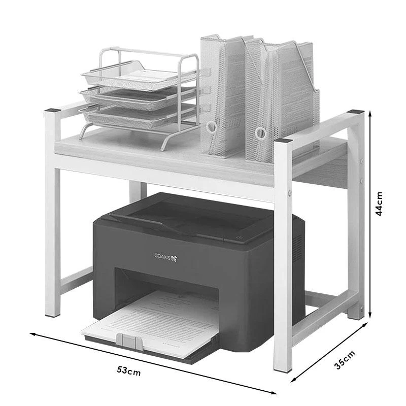 Ραφιέρα επιδαπέδια Cadia Pakoworld μέταλλο λευκό-φυσικό 53x35x44εκ 2 Ραφιέρα επιδαπέδια Cadia Pakoworld μέταλλο λευκό-φυσικό 53x35x44εκ - Image 2