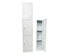 LOCKER 3 Θέσεων 38x45x185εκ Μέταλλο ΒαφήΆσπρο