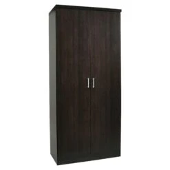 LIFE Ντουλάπα Δίφυλλη, Θέσεις για Κρεμάστρες, 80x42x180εκ Απόχρωση Wenge