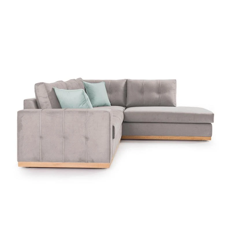 Γωνιακός καναπές αριστερή γωνία Boston Pakoworld ύφασμα Elephant-ciel 280x225x90εκ 2 Γωνιακός καναπές αριστερή γωνία Boston Pakoworld ύφασμα Elephant-ciel 280x225x90εκ - Image 2