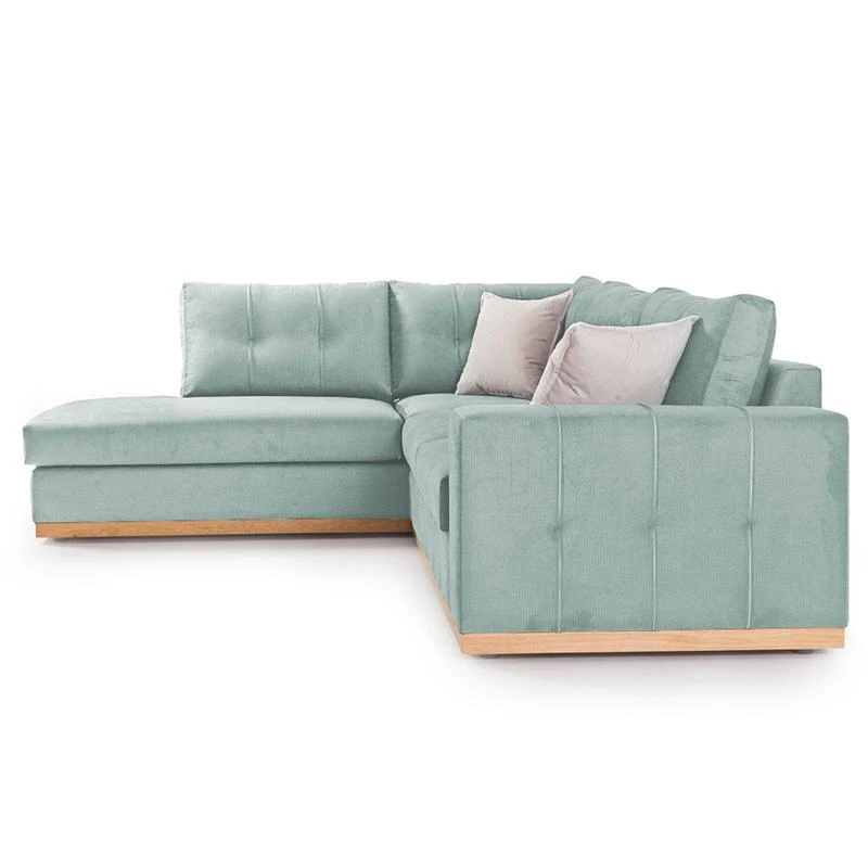 Γωνιακός καναπές δεξιά γωνία Boston Pakoworld ύφασμα Ciel-cream 280x225x90εκ 2 Γωνιακός καναπές δεξιά γωνία Boston Pakoworld ύφασμα Ciel-cream 280x225x90εκ - Image 2