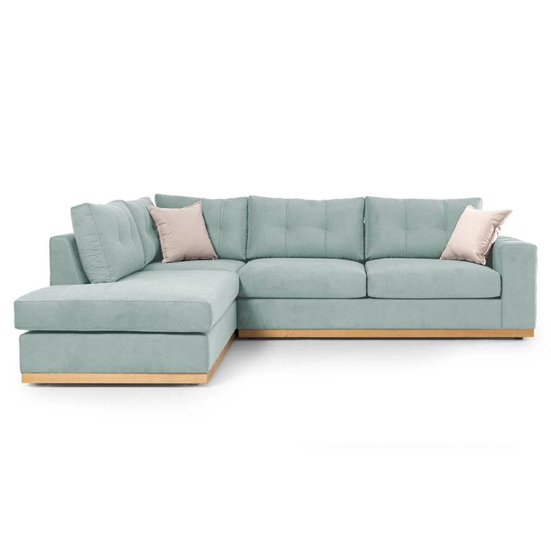 Γωνιακός καναπές δεξιά γωνία Boston Pakoworld ύφασμα Ciel-cream 280x225x90εκ 1 Γωνιακός καναπές δεξιά γωνία Boston Pakoworld ύφασμα Ciel-cream 280x225x90εκ