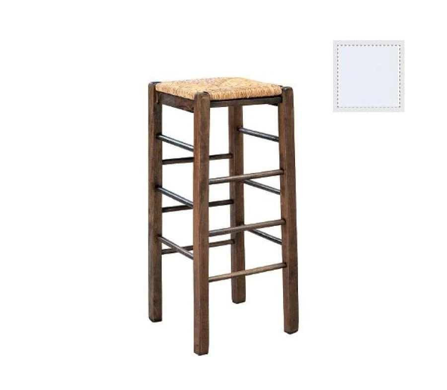 ΤΑΒΕΡΝΑΣ Σκαμπό BAR, 35x35x80εκ Οξιά Βαφή Εμποτισμός Λάκα Άσπρο, Κάθισμα Ψάθα 1 ΤΑΒΕΡΝΑΣ Σκαμπό BAR, 35x35x80εκ Οξιά Βαφή Εμποτισμός Λάκα Άσπρο, Κάθισμα Ψάθα