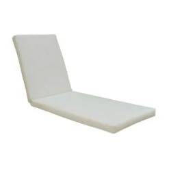 SUNLOUNGER Μαξιλάρι Ξαπλώστρας 196(78+118)x60x7εκ Ύφασμα Εκρού Water Repellent, Foam+Polyester Φερμουάρ-Velcro