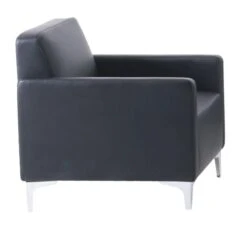 STYLE Πολυθρόνα Σαλονιού Καθιστικού, 64x71x72εκ Pu Μαύρο