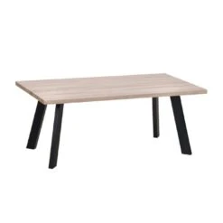 BAXTER Τραπεζάκι Σαλονιού Καθιστικού, 110x60x45εκ Μέταλλο Βαφή Μαύρο, Sonoma