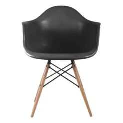 ALEA Wood Πολυθρόνα 62x58x81εκ Ξύλο, ΡΡ Μαύρο