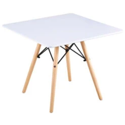 ART Wood Kid Τραπέζι Άσπρο 60x60x49εκ MDF