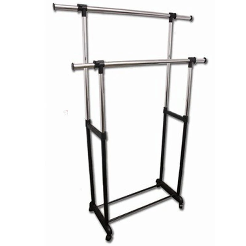 Κρεμάστρα Δαπέδου Διπλή Μεταλλική 75x45x100/160εκ 3 Κρεμάστρα Δαπέδου Διπλή Μεταλλική 75x45x100/160εκ - Image 3