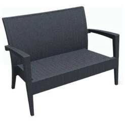 Miami Παγκάκι Πολυπροπυλενίου 2 θέσεων 128x77x89εκ