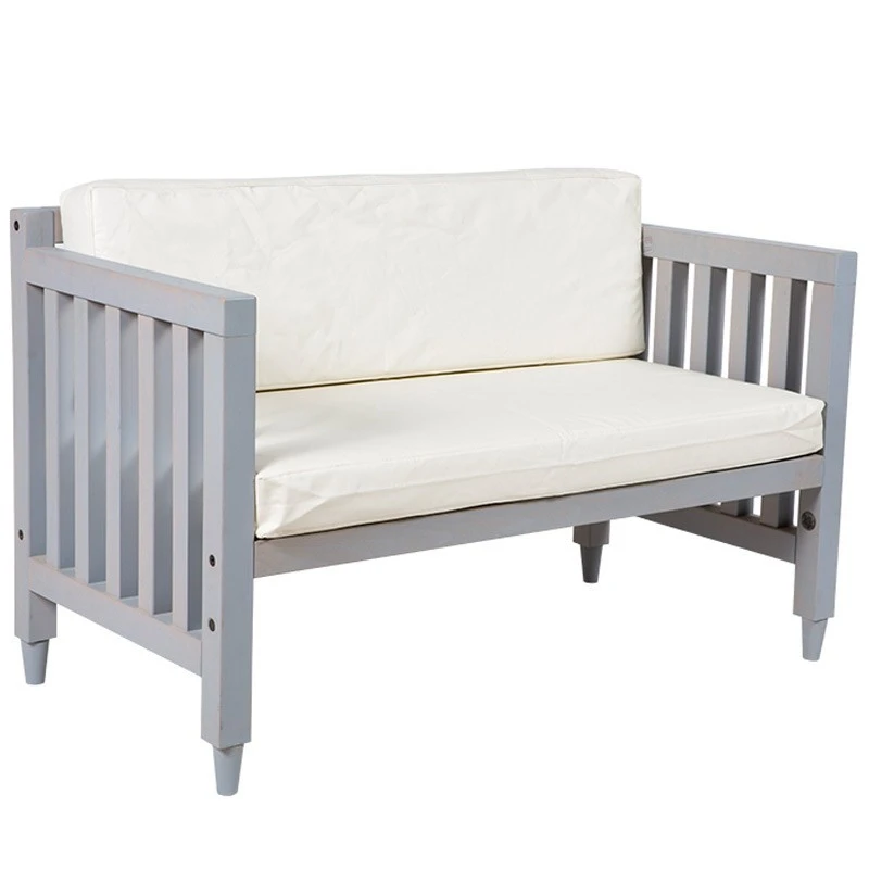 Sofa Καναπές Ξύλινος 2 Θέσεων 120x62x62εκ 2 Sofa Καναπές Ξύλινος 2 Θέσεων 120x62x62εκ - Image 2