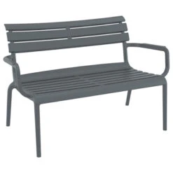 Paris Παγκάκι Πολυπροπυλενίου 2 θέσεων 116x70x75εκ -Vougioukas Kanapedes pagkakia kipou exwterikou xwrou 49