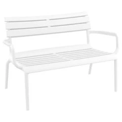 Paris Παγκάκι Πολυπροπυλενίου 2 θέσεων 116x70x75εκ -Vougioukas Kanapedes pagkakia kipou exwterikou xwrou 50