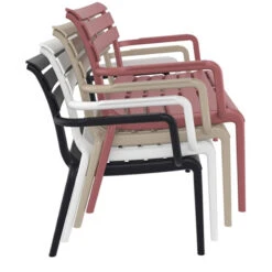 Paris Παγκάκι Πολυπροπυλενίου 2 θέσεων 116x70x75εκ -Vougioukas Kanapedes pagkakia kipou exwterikou xwrou 53