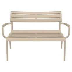 Paris Παγκάκι Πολυπροπυλενίου 2 θέσεων 116x70x75εκ -Vougioukas Kanapedes pagkakia kipou exwterikou xwrou 57