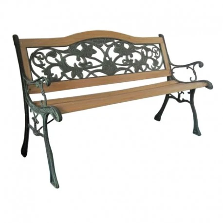 Υάκινθος Παγκάκι Μαντεμένιο Ξύλινο 2 Θέσεων 122x54x77εκ 1 Υάκινθος Παγκάκι Μαντεμένιο Ξύλινο 2 Θέσεων 122x54x77εκ