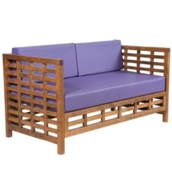 Sofa Καναπές Ξύλινος 2 Θέσεων 134x70x70εκ