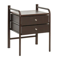 No 5 Κομοδίνο Μεταλλικό 2 Συρτάρια 37x41x55εκ