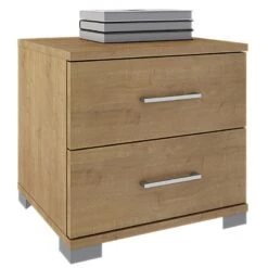 Κομοδίνο Ξύλινο 2 Συρτάρια 25mm 60x45x43εκ